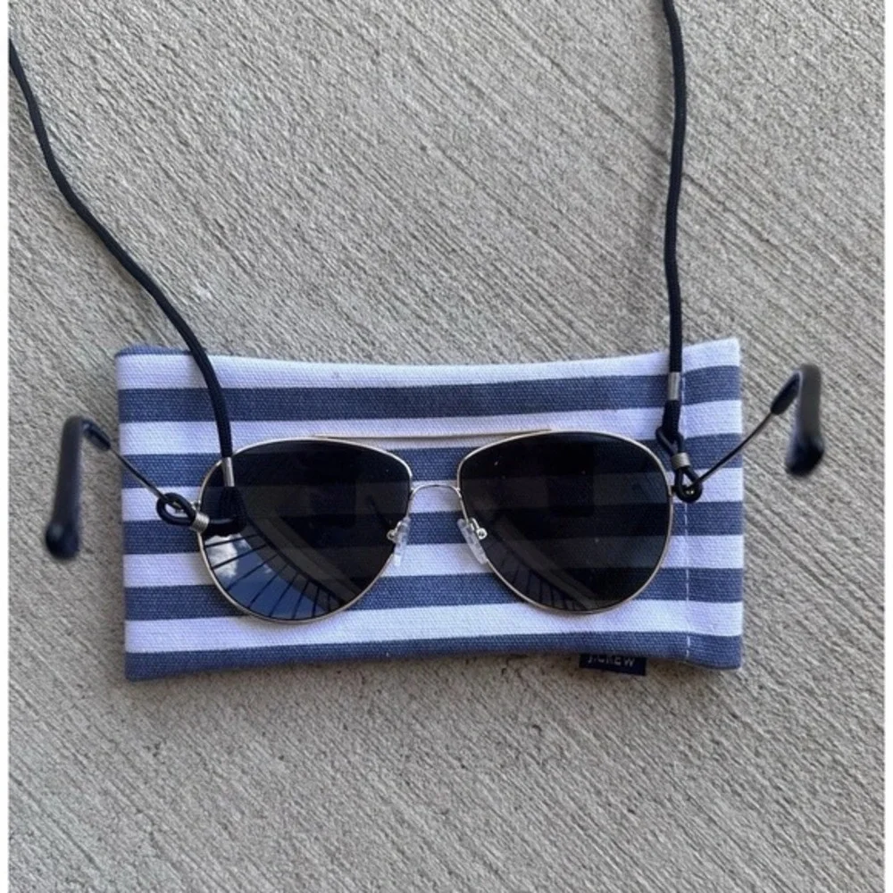 J.Crew Airman Sunglasses in One Size‎ Stainless Steel Classic Gold BE964 EE267